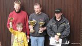 Die Sieger des MSC Automobilslalom Solitude vom 20.03.2005 - v. l. n. r. Alfred Hein, Andreas Kokor, Frank Most